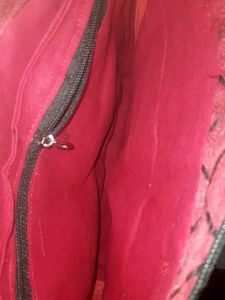 Red Quilted Tote Bag New Without Tag.