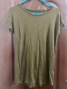 Olive green casual tshirt