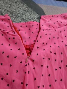 Pink printed plazzos 🩷