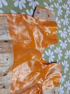 Orange Silk Blouse