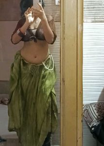Green Maxi Fairycore Skirt