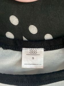 Cute Black And White Casual Top