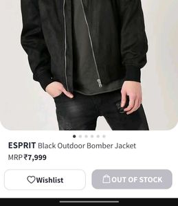 Men's Black premium Bomber Jacket