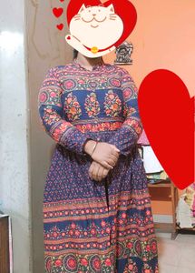 Floral Print Ethnic Maxi Dress