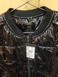 Zink London Brand New Black Puffer Bomber Jacke