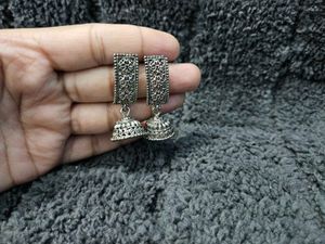 Silver Jhumka Earrings
