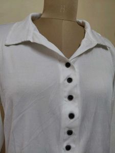 White Long Sleeve Top