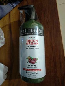 Soulflower Biotin Onion Argan Shampoo (300 ml)