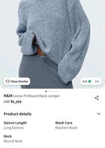 H&amp;M Loose fit round neck jumper