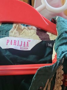 Green Floral Print Kurta