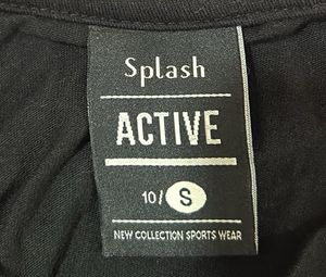 Splash - &#39;Too Hot for Cardio&#39; Reflective Black Tee