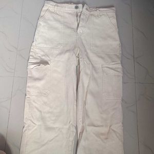 Beige Cargo Pants