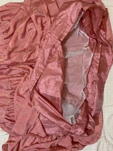 Sweet Peach Bridesmaid Gown