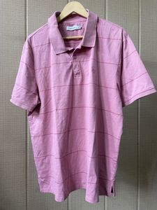 Calvin Klein Pink Striped Polo Shirt