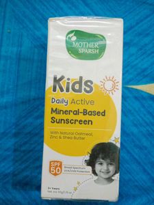 Kids Mineral Based Sunscreen