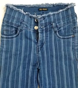 Striped Denim Jeans