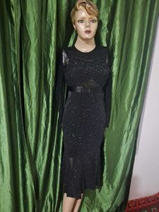 Elegant Black Lace Dress