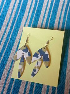 Funky Patterned Drop Earrings
