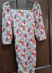 Floral Puff Sleeve Mini Dress