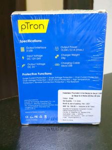 Ptron Car Charger With Cable