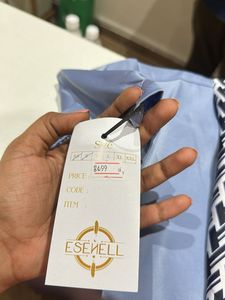 Elegant Blue Top w/ Scarf