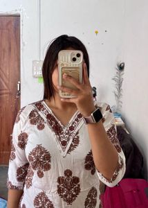Elegant Cotton Printed Kurti