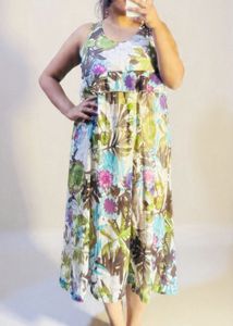 Floral Print Midi Dress