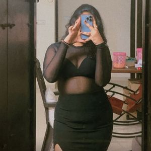 See Through Net Black Thong Bodysuit
