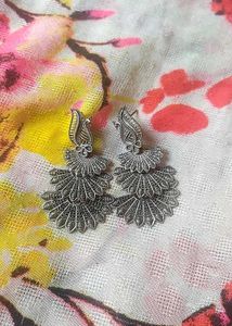 Silver Jhumka Earrings