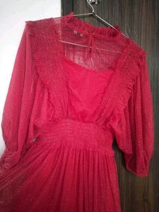 Pink Glitter Party Dress