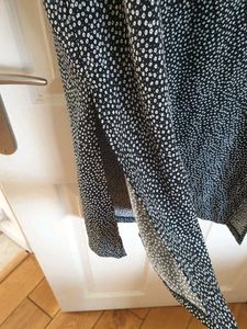 H&amp;M Women&#39;s Midi/Maxi Black &amp; White Dress, Size 10