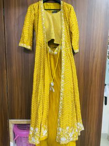 Mustard Yellow Embellished Lehenga Set