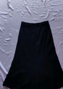 Black Knee Length Skirt
