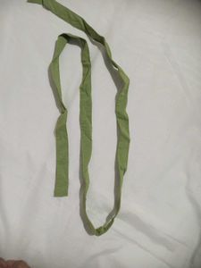 COMBO OLIVE CROP TOPAND BELT WITH OLIV SHOES