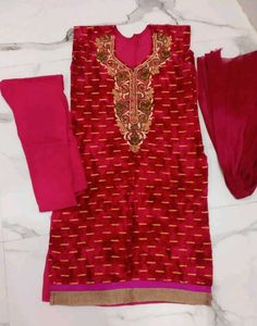 Pink Embroidered Salwar Kameez