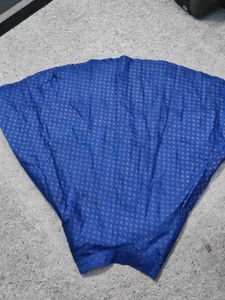 Elegant Blue Ethnic Skirt With Packet