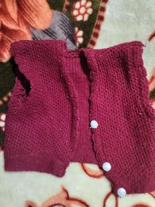 Maroon Knitted Top