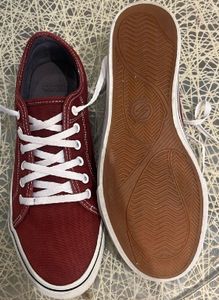 Decathlon Maroon Skateboarding Lace Up Sneakers