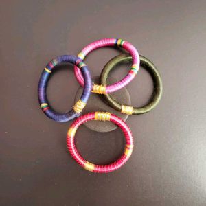 Colorful Thread Bangles