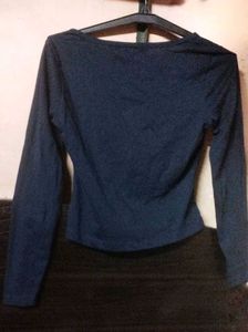 Blue Long Sleeve Top