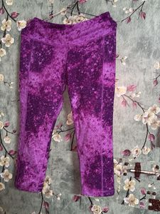 Purple Active Wear Gym Leggings