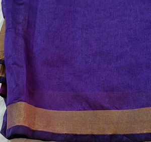 Violet Golden Saree