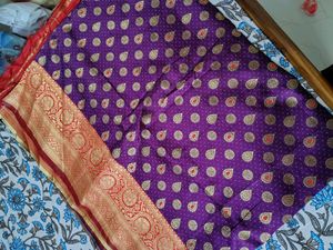 Elegant Purple silk saree