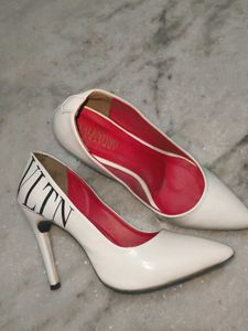white Valentino heels