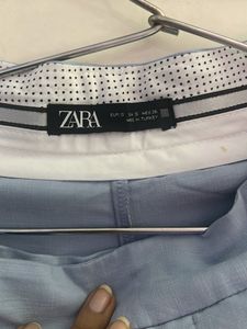 Zara Blue Wide Leg Pants