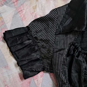 Office Siren Striped Fitted Shirt