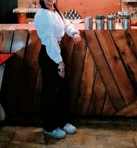 White Offshoulder Puff Sleeves Crop Top