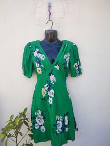 Free People V Neck Floral Dress