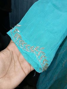 Aqua Embellished Kurti