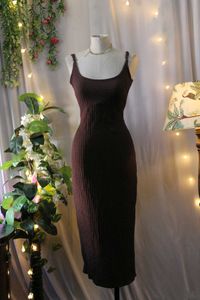 Brown westside Bodycon Dress